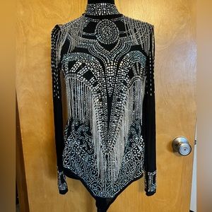 Banjul full rhinestone bodysuit. Size small